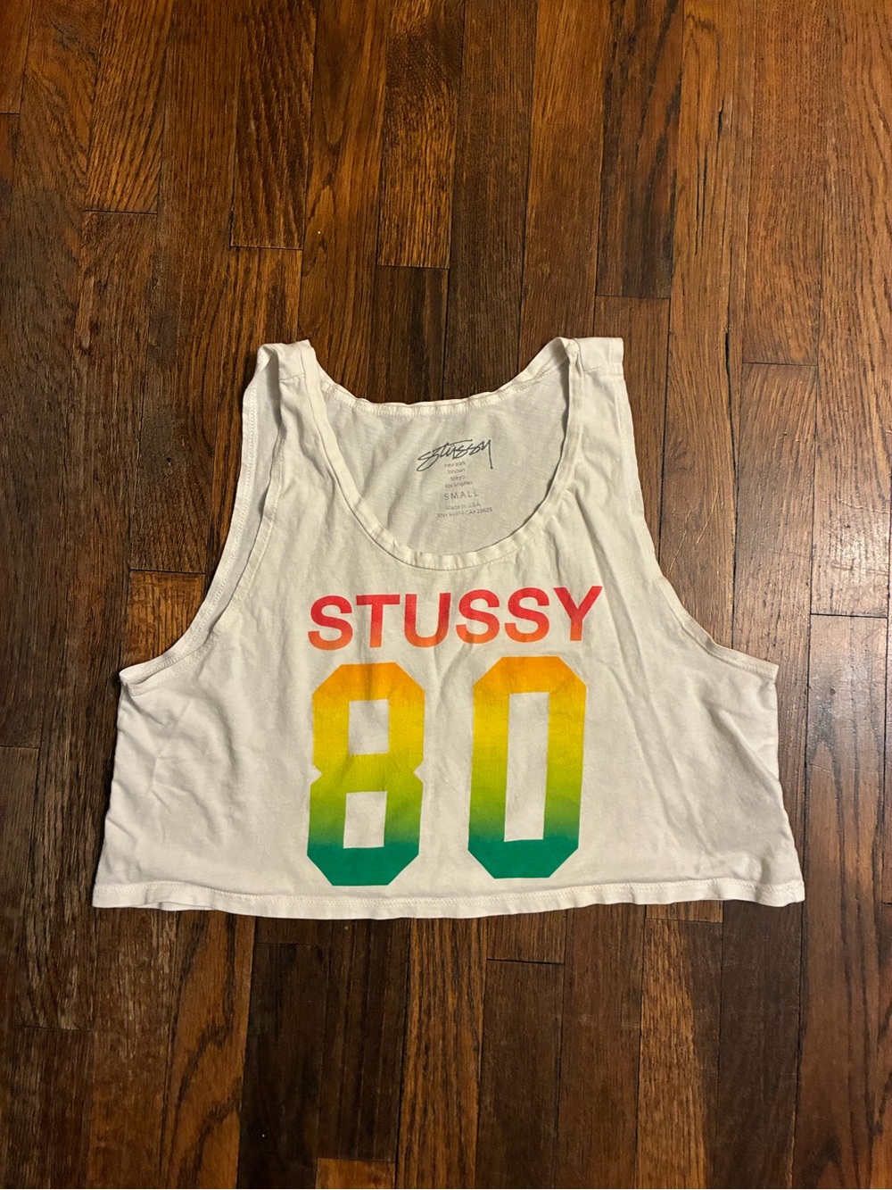 Vintage stussy cropped tank top size women’s small